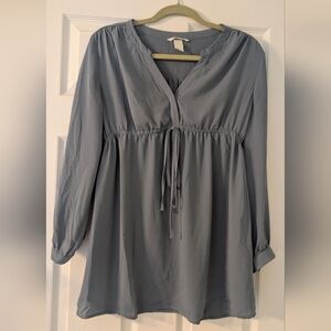 H&M Women's Slate Blue Maternity Blouse